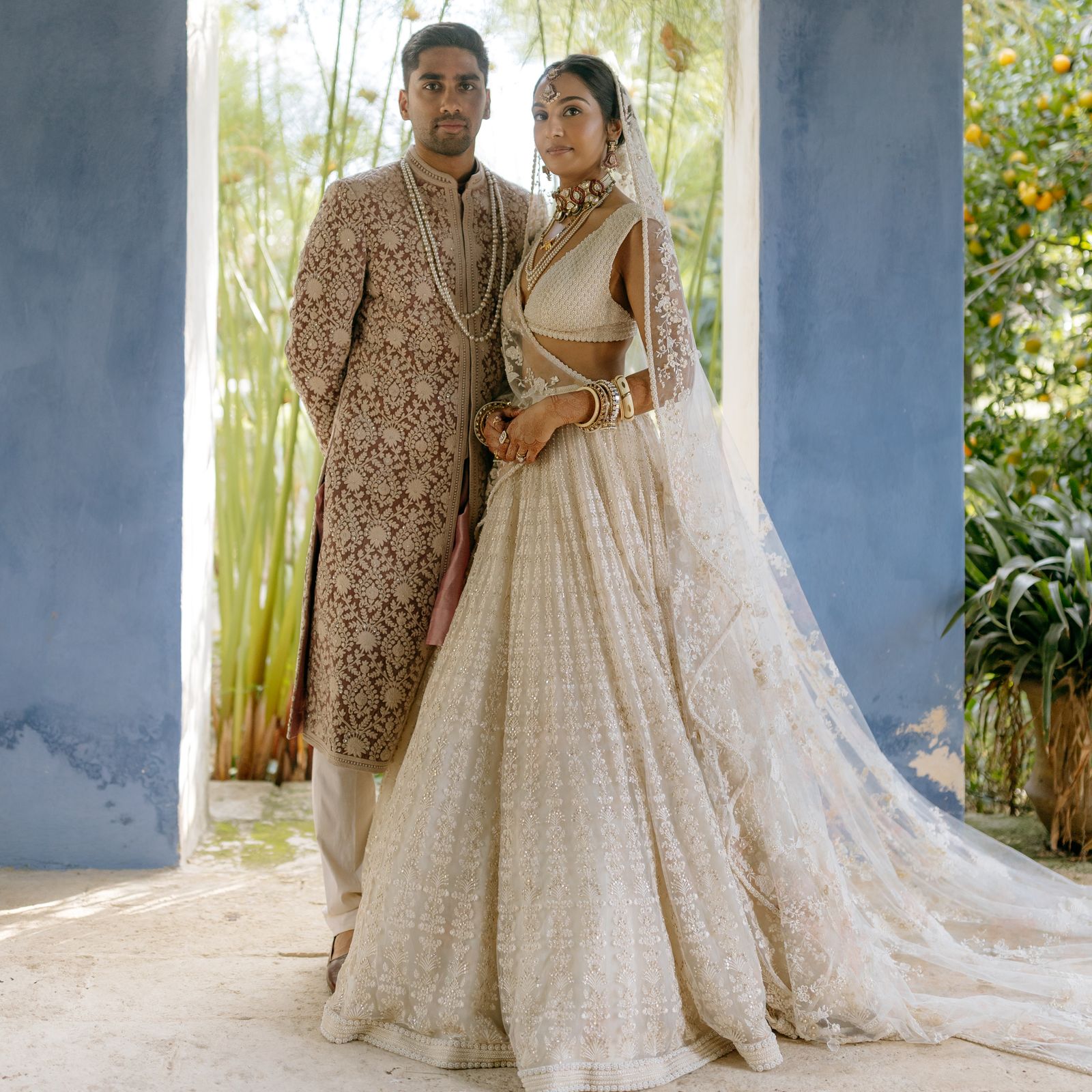 This wedding in Italy brought North and South Indian traditions to a Sicilian estate