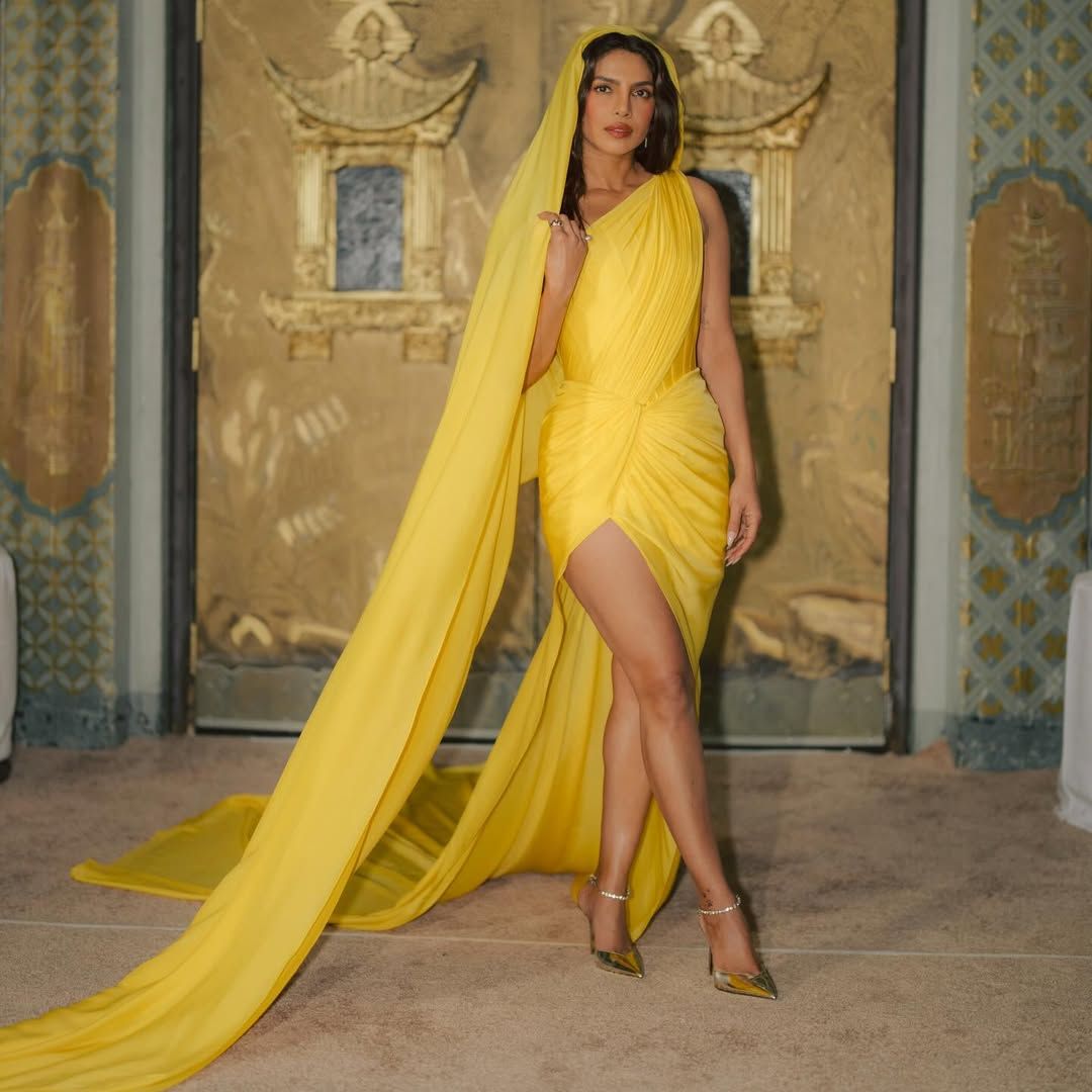 Priyanka Chopra Jonas pairs Gaurav Gupta couture with a jewel-studded minaudière