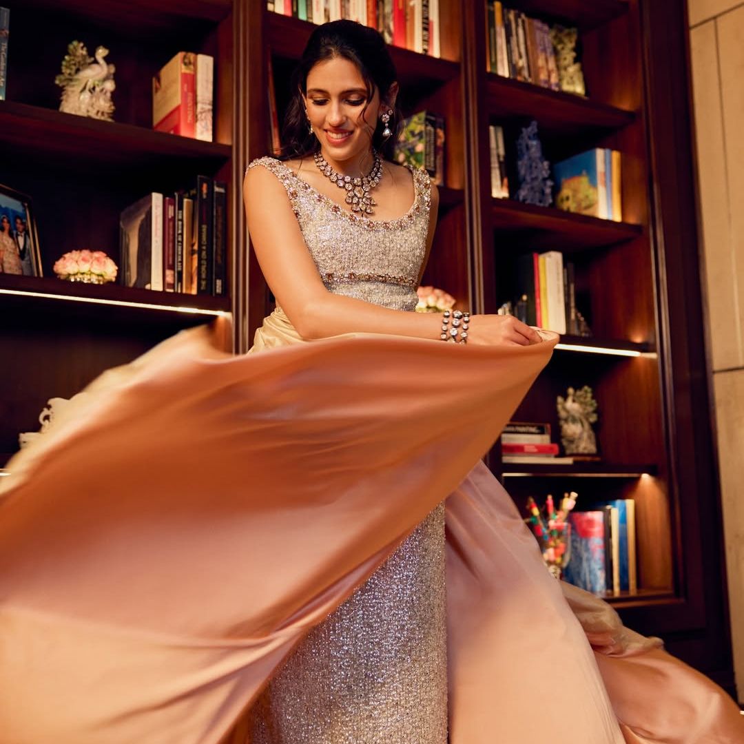 Shloka Ambani layers Prada couture with Swadesh craft