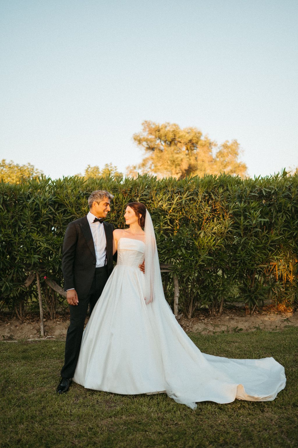 Image may contain Vikas Swarup Clothing Dress Blazer Coat Jacket Formal Wear Suit Fashion Gown and Wedding